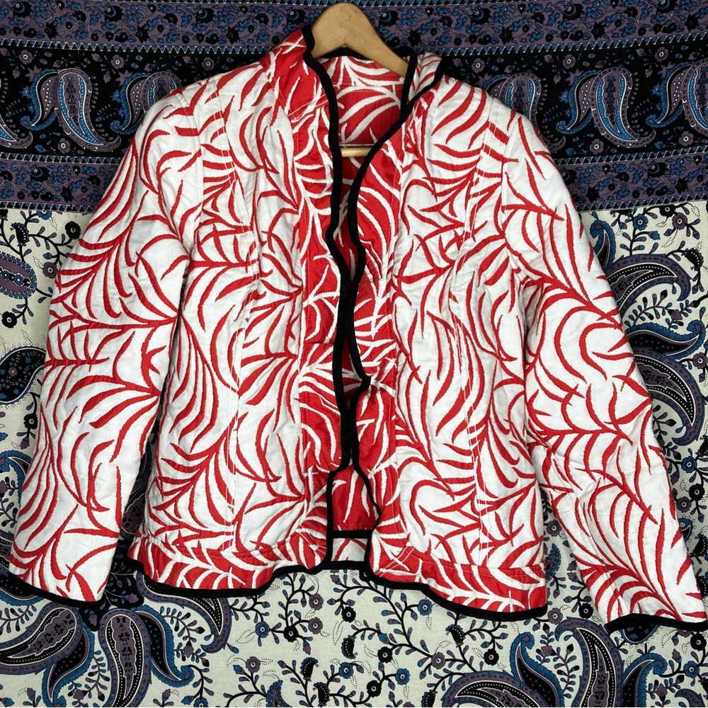 Trimdin reversible artsy coat